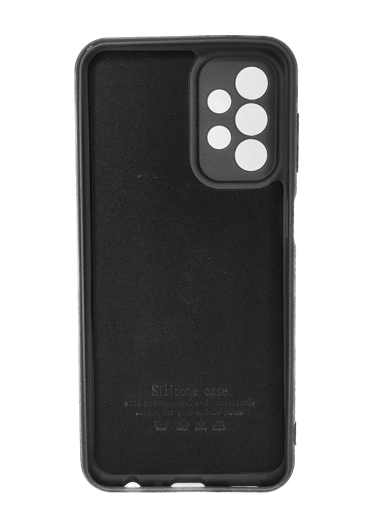 Protectores para celular  para Samsung  A13 (4G) Funda de silicona con felpa Negro